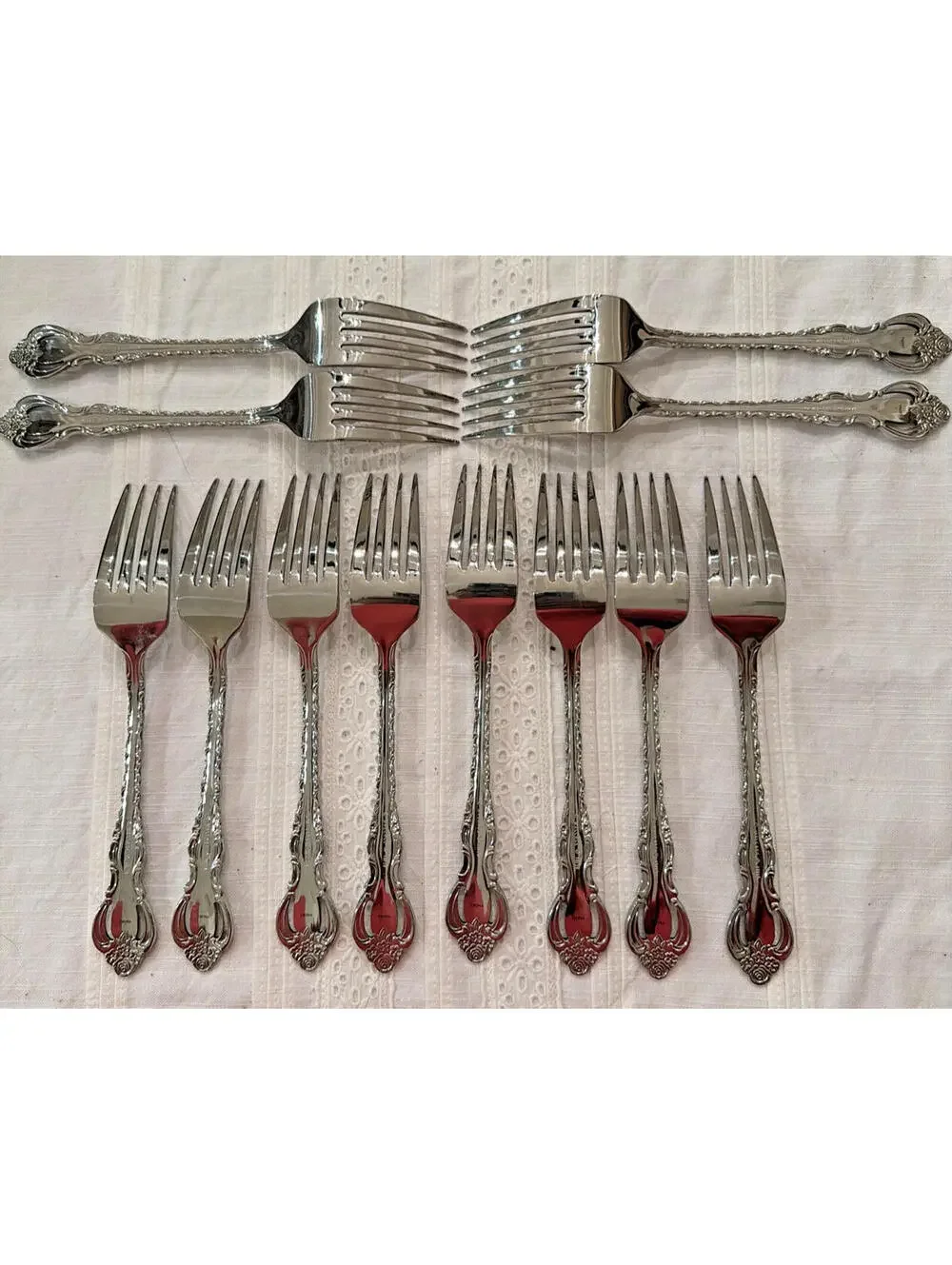 Wallace Countess Stainless Steel Flatware – Service for 12 – 61 Pc Set